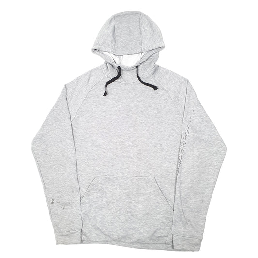 Mens Grey Nike Dri Fit Active Workout Running Hoodie Jumper