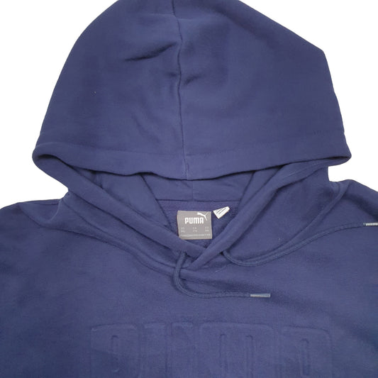 Mens Navy Puma Hoodie Jumper