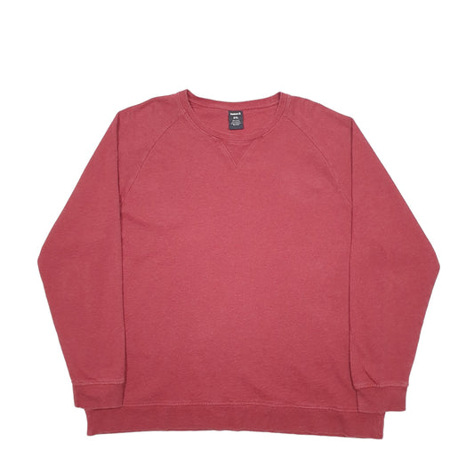 Mens Red Reebok Crewneck Jumper