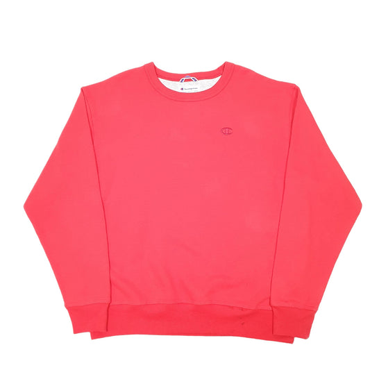 Mens Red Champion Crewneck Jumper