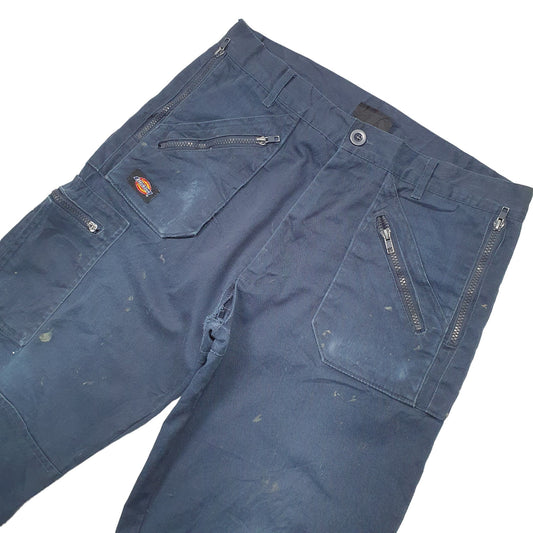 Mens Blue Dickies Cargo Trousers