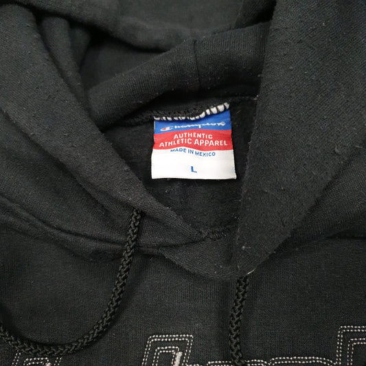 Mens Black Champion Santa Barbara University Of California Hoodie Jumper