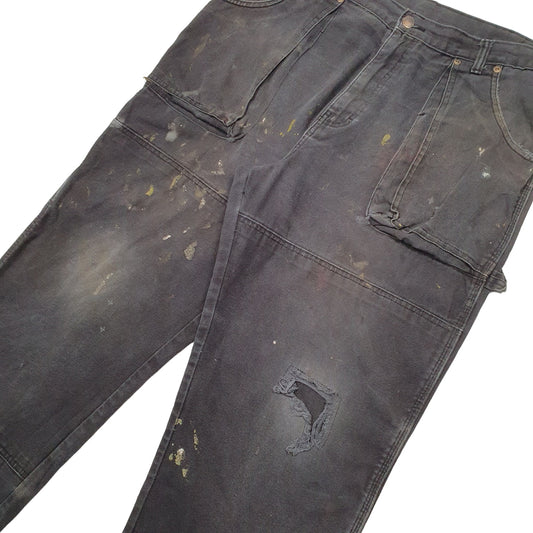 Mens Black Dickies Carpenter Trousers