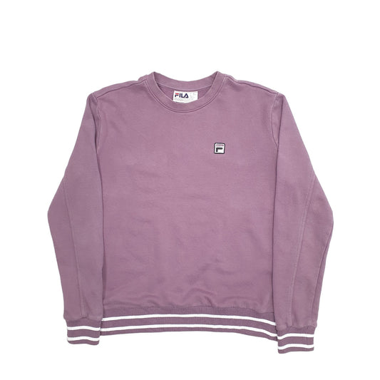 Womens Purple Fila Crewneck Jumper
