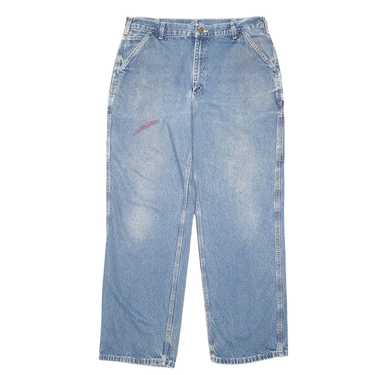 Mens Blue Carhartt Carpenter JeansW36 L32