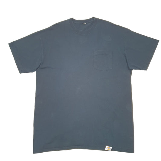 Mens Navy Dickies Workwear Pocket Short Sleeve T Shirt
