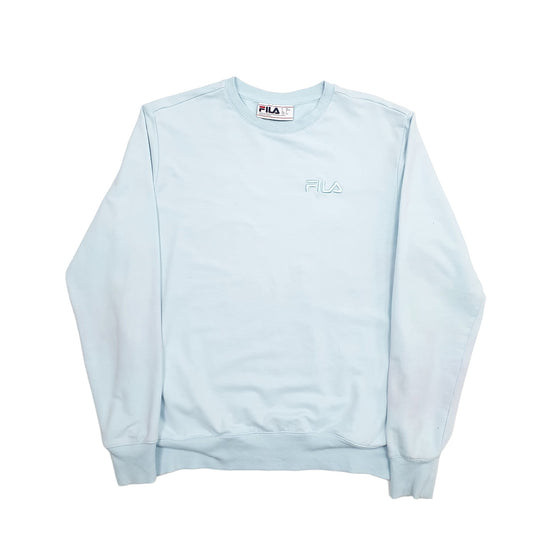 Womens Blue Fila Crewneck Jumper