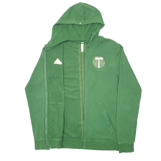 Womens Green Adidas Portland Timbers Soccer Hoodie Full Zip Jumper