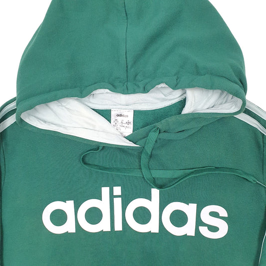 Womens Green Adidas Hoodie Jumper