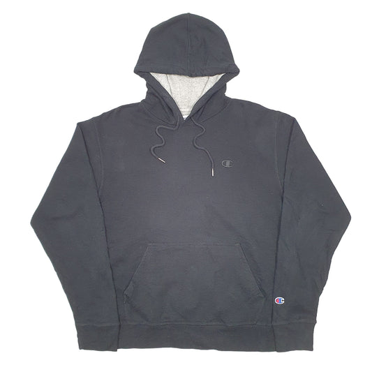 Mens Black Champion Hoodie Jumper