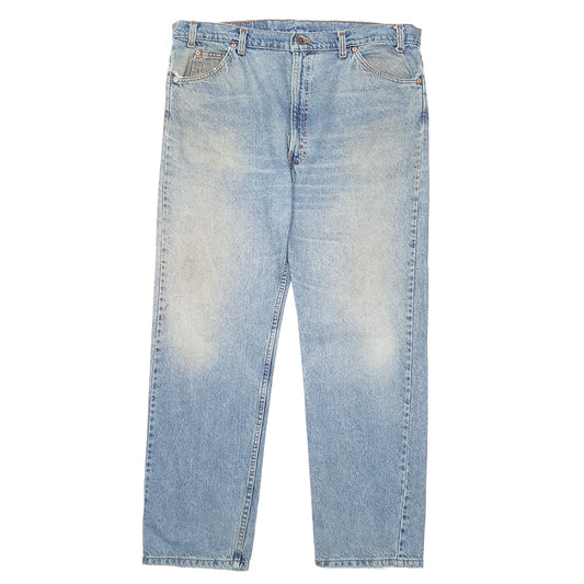 Mens Blue Levis Vintage Orange Tab Made In USA 505 JeansW42 L30