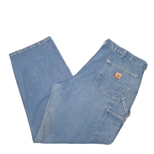 Mens Blue Carhartt Carpenter B13 JeansW40 L30
