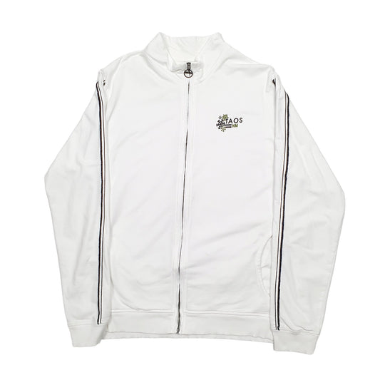 Womens White Champion Full Zip Jumper