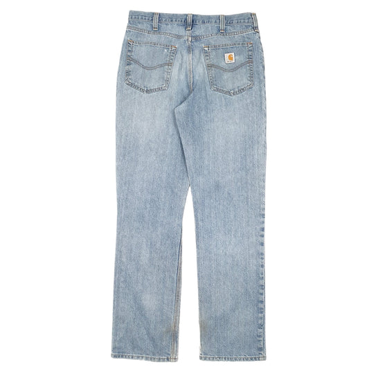 Mens Blue Carhartt Relaxed Casual JeansW34 L34