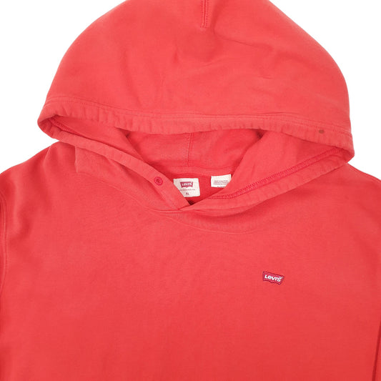 Mens Red Levis Hoodie Jumper