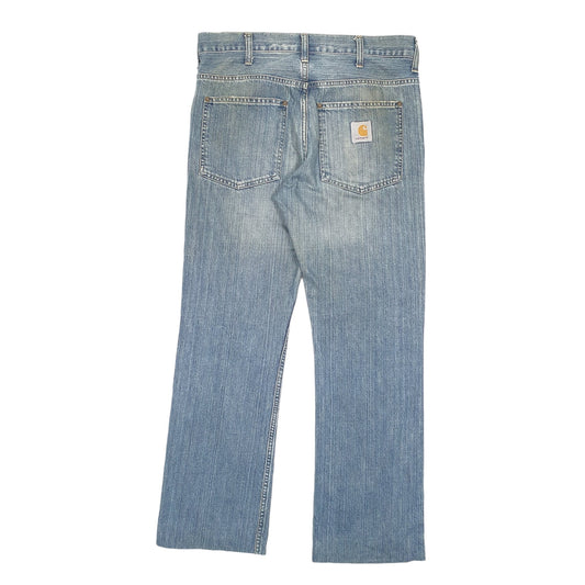 Mens Blue Carhartt Miner Casual JeansW34 L30