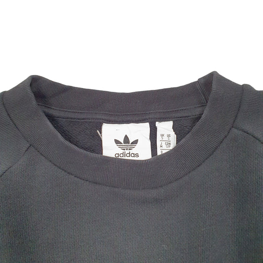 Mens Black Adidas Crewneck Jumper