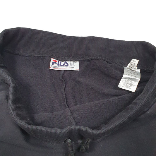 Mens Black Fila Jogger Trousers