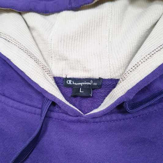 Mens Purple Champion Washington College USA Hoodie Jumper