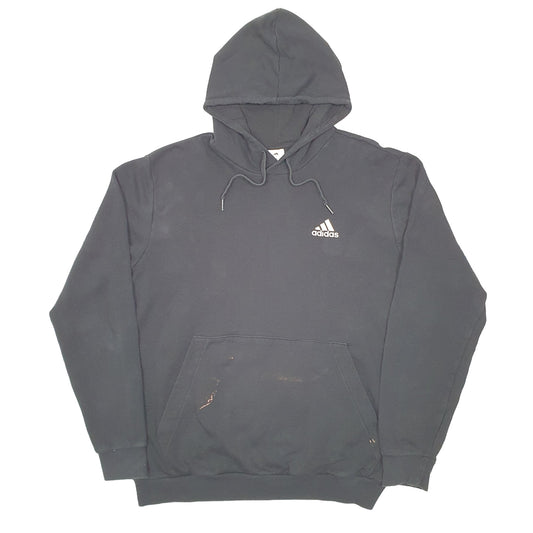 Mens Black Adidas Hoodie Jumper