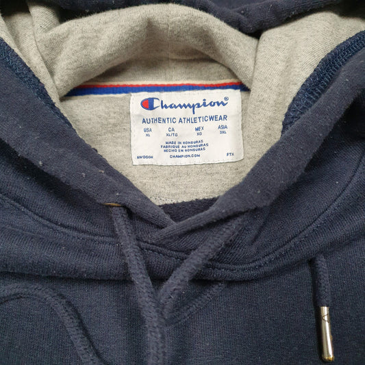Mens Navy Champion Hoodie Jumper