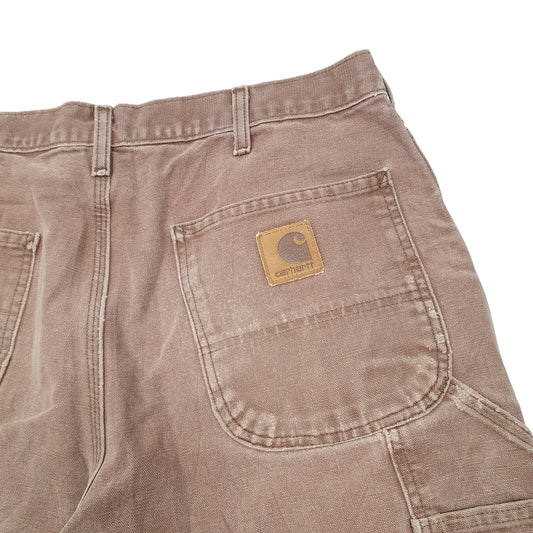 Mens Brown Carhartt B11 Carpenter Shorts