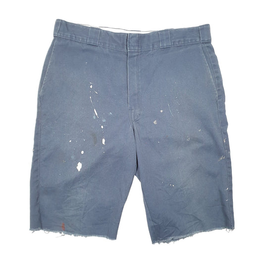 Mens Navy Dickies 874 Cut Offs Work Chino Shorts