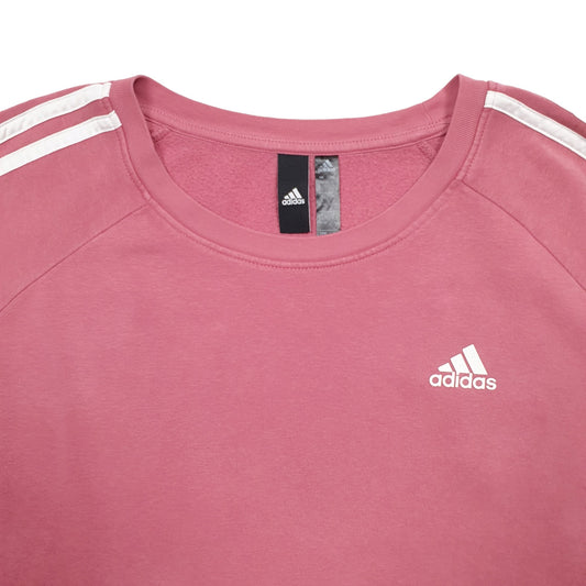 Womens Pink Adidas Crewneck Jumper