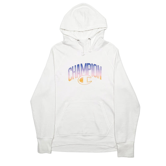 Mens White Champion Hoodie Jumper