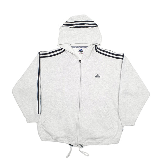 Womens Grey Adidas Hoodie Jumper