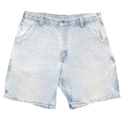 Mens Blue Carhartt Carpenter Denim Shorts