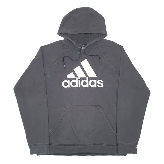 Mens Black Adidas Hoodie Jumper