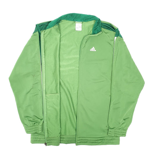 Mens Green Adidas Active Track Top Full Zip Jumper