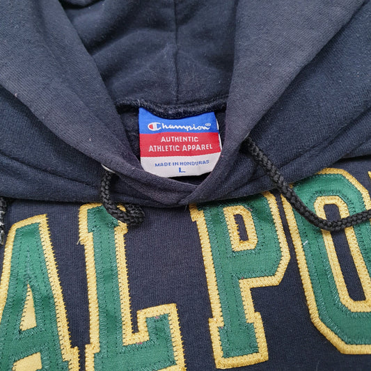 Mens Black Champion California Polytechnic State University Cal Poly Hoodie Jumper
