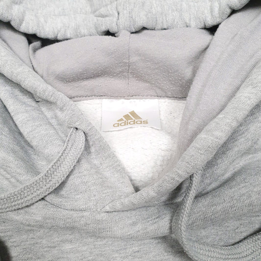 Mens Grey Adidas Cary Tennis Park Hoodie Jumper