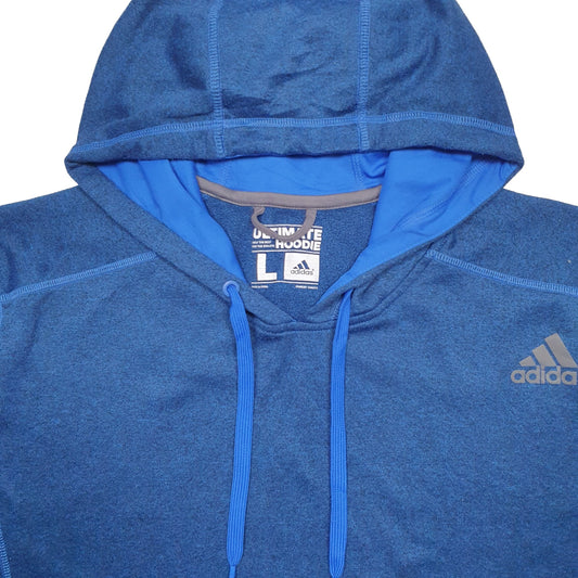 Mens Blue Adidas Climawarm Hoodie Jumper