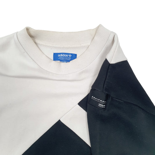 Womens White Adidas Equipment Short Sleeve Crewneck Jumper