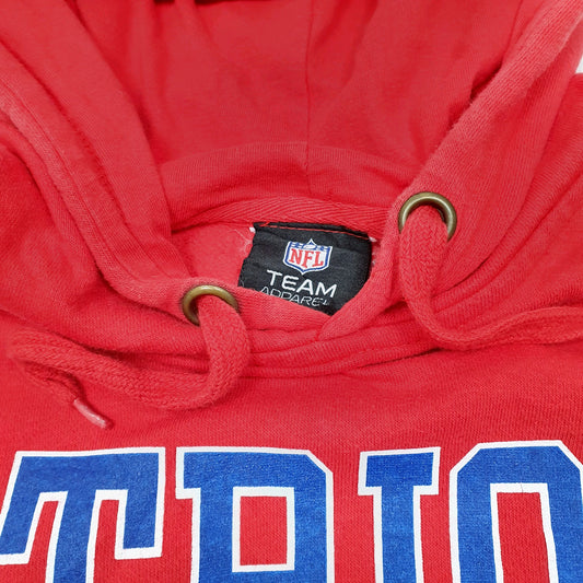 Mens Red NFL New England Patriots American Football Hoodie Jumper