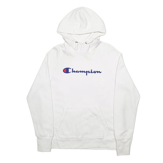 Womens White Champion Hoodie Jumper