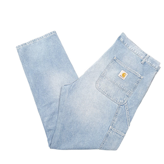 Mens Blue Carhartt Carpenter WIP Single Knee Pant Casual JeansW40 L32