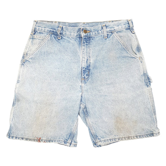 Mens Blue Carhartt Carpenter Denim Shorts