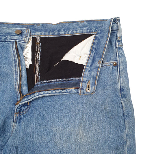 Mens Blue Carhartt Lined Thermal Winter Casual JeansW36 L30