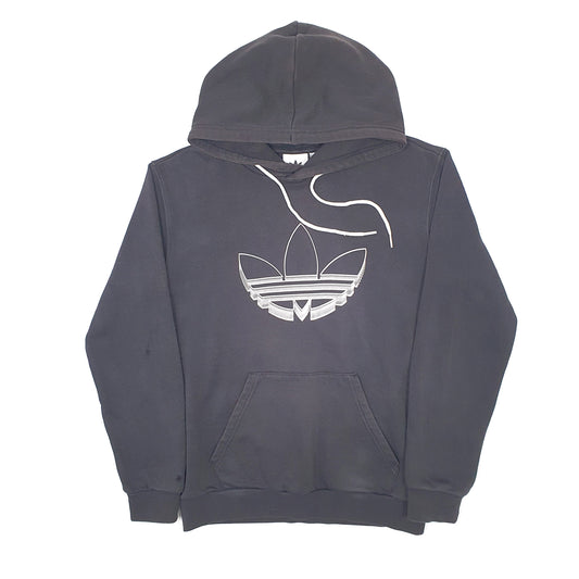 Mens Black Adidas Hoodie Jumper