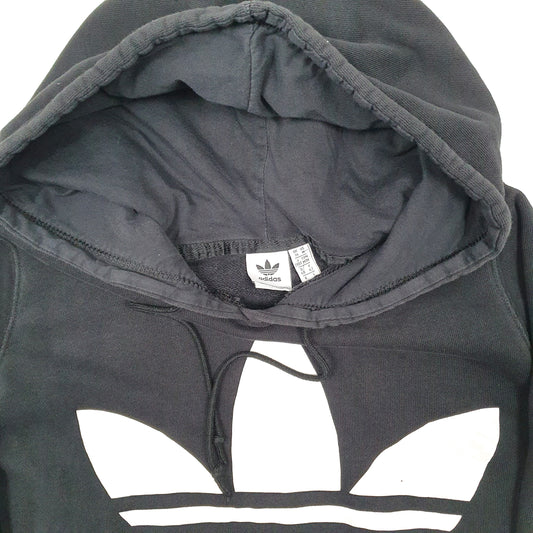 Womens Black Adidas Hoodie Jumper