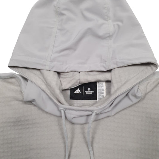 Mens Grey Adidas Active Training Running Hoodie Jumper