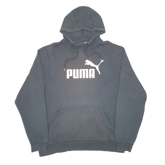 Mens Black Puma Hoodie Jumper