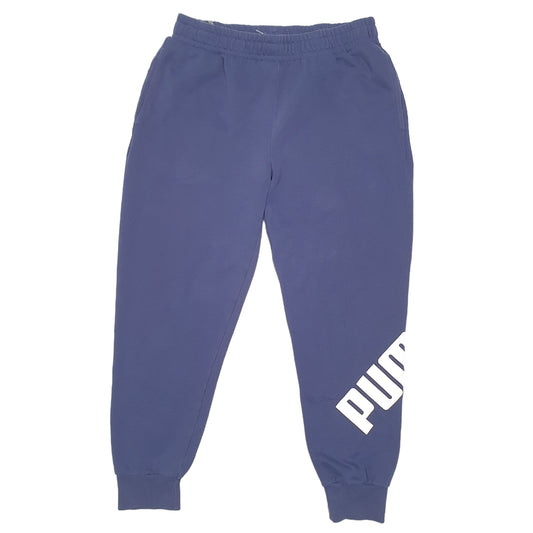 Mens Navy Puma Jogger Trousers