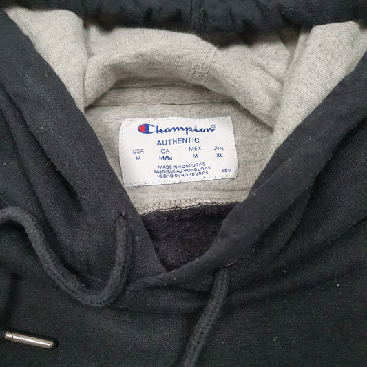 Mens Black Champion Hoodie Jumper