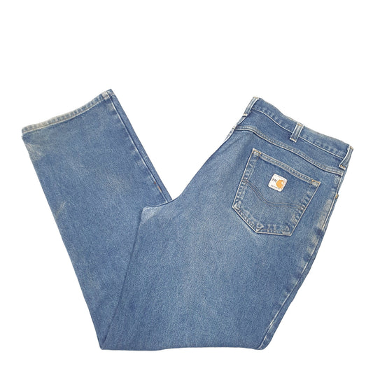 Mens Blue Carhartt Flame Resistant 280 JeansW38 L33