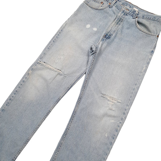 Mens Blue Levis 505 JeansW34 L32